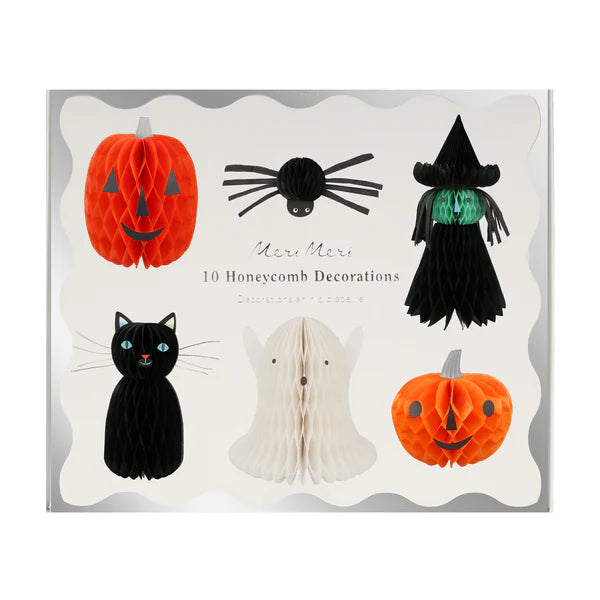 Personajes Halloween de panal (x10)