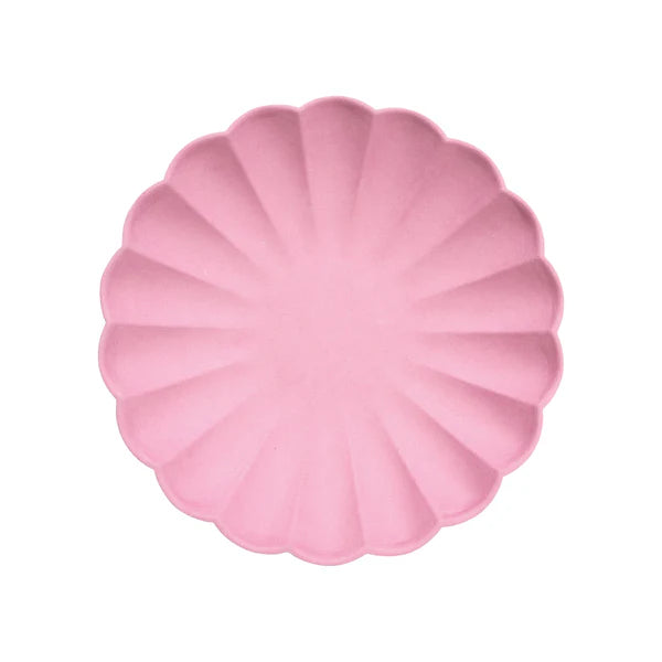 Platos compostables multicolores (x8)