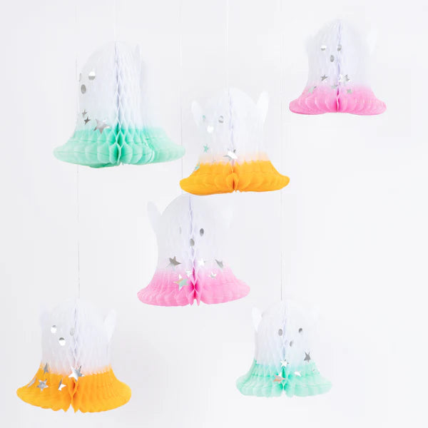 Decoracion colgante de fantasma (x6)