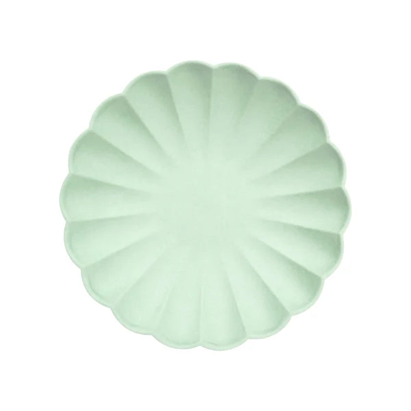 Platos grandes compostable multicolor (x8)