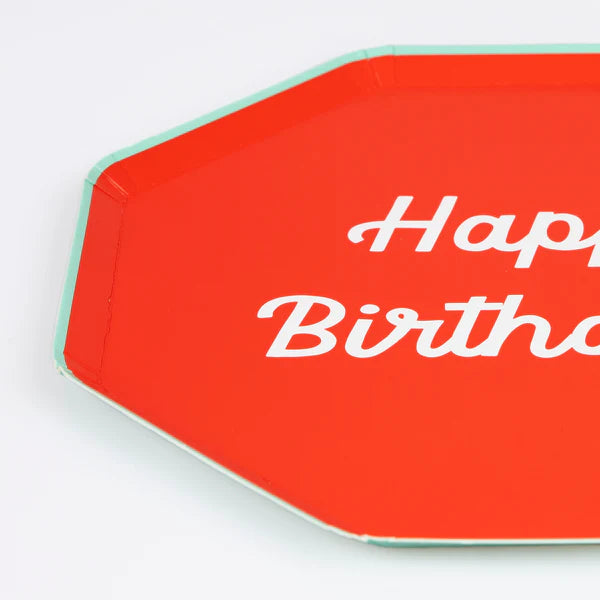 Platos grandes cumpleaños (x8)