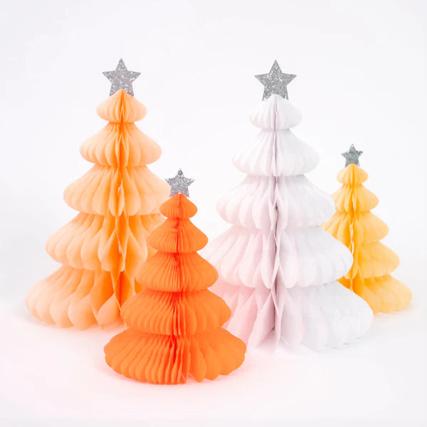 Decoración panal de arcoíris árbol de navidad (x10)