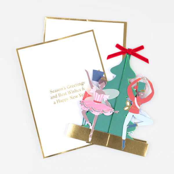 Tarjeta de navidad ballet cascanueces