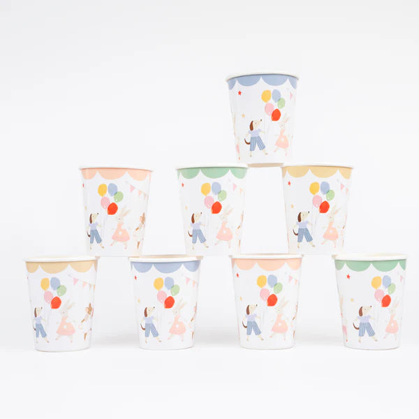 Vasos amigos animales (x8)