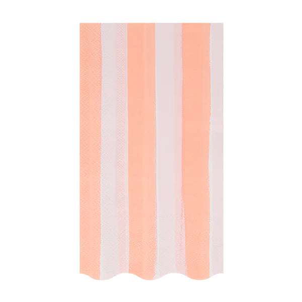 Servilleta de invitados a rayas (x16)