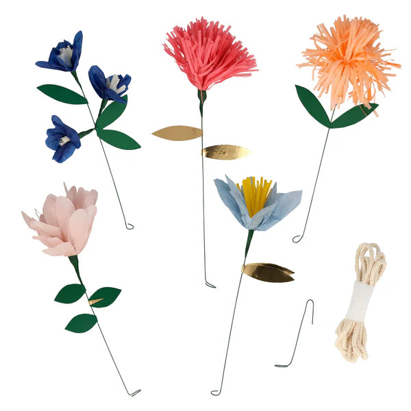 Guirnalda telón de flores