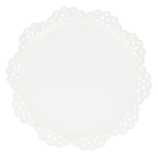 plato base de encaje ingles (x8)