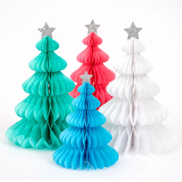Decoración panal de arcoíris árbol de navidad (x10)