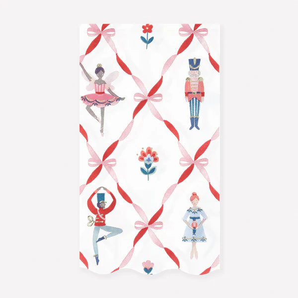 Toallas de navidad cascanueces (x16)