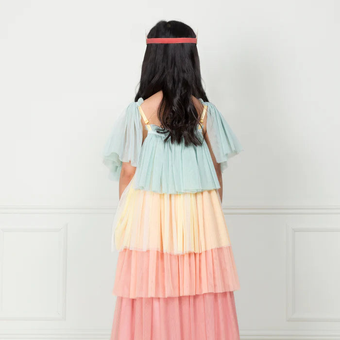 Disfraz princesa multicolor