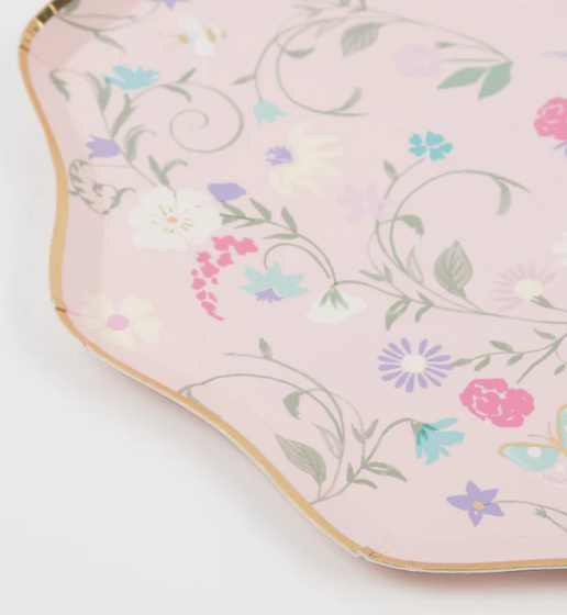 Platos pequeños florales Laduree Paris (x8)