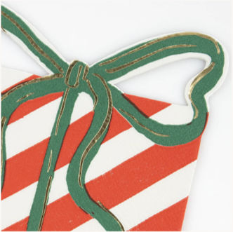 Servilletas regalo con moño (x16)