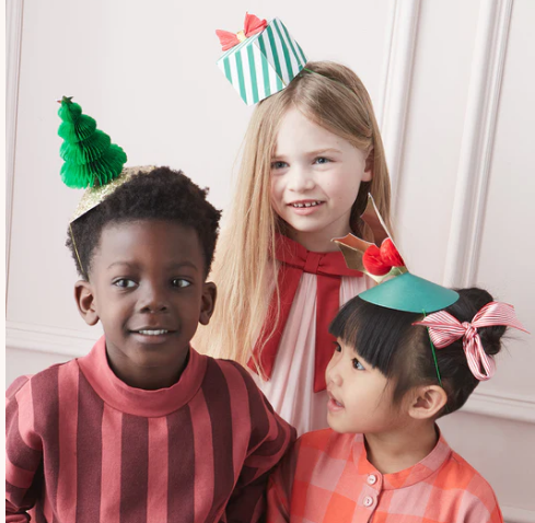 Sombreros mixtos para fiestas navideñas (x 6)