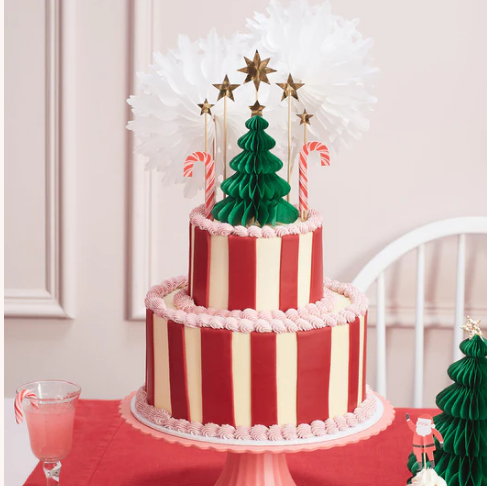 Toppers para torta navidad (x10)