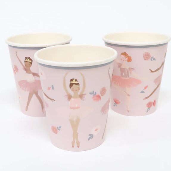 Vasos de bailaina de ballet (x 8)