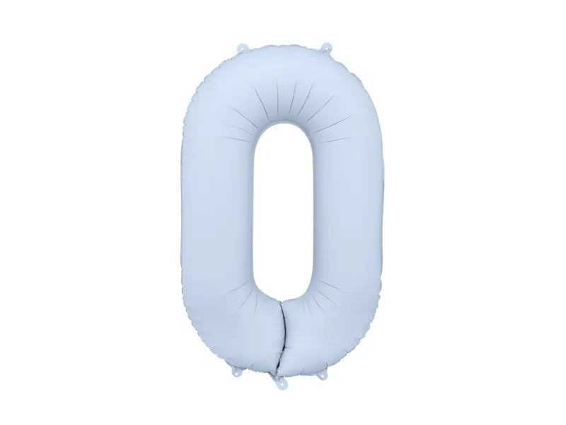 Globo de papel de aluminio, 86 cm, azul brumoso