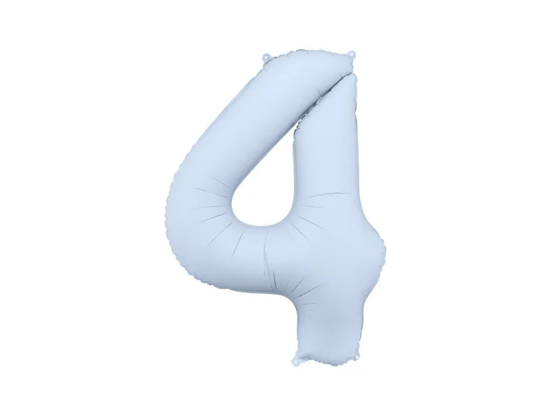 Globo de papel de aluminio, 86 cm, azul brumoso