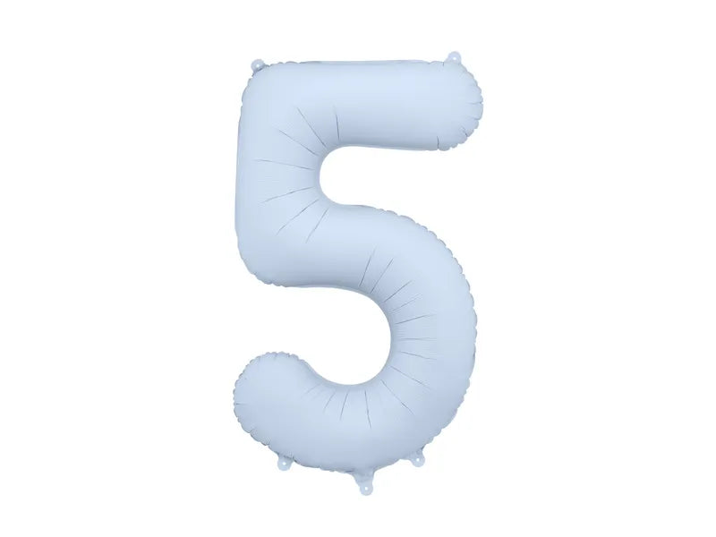 Globo de papel de aluminio, 86 cm, azul brumoso