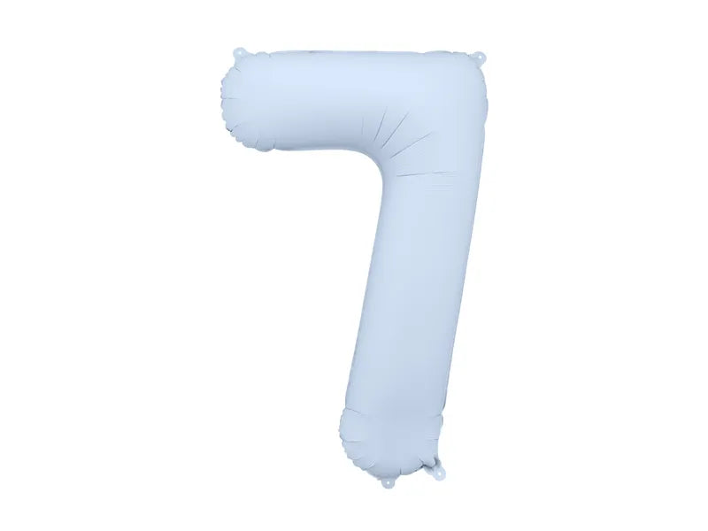 Globo de papel de aluminio, 86 cm, azul brumoso