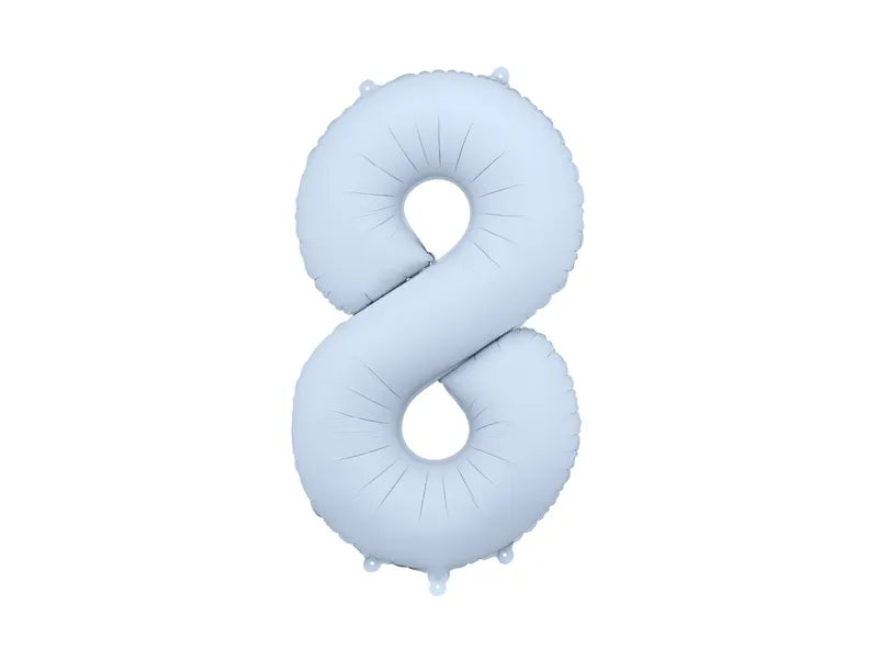 Globo de papel de aluminio, 86 cm, azul brumoso