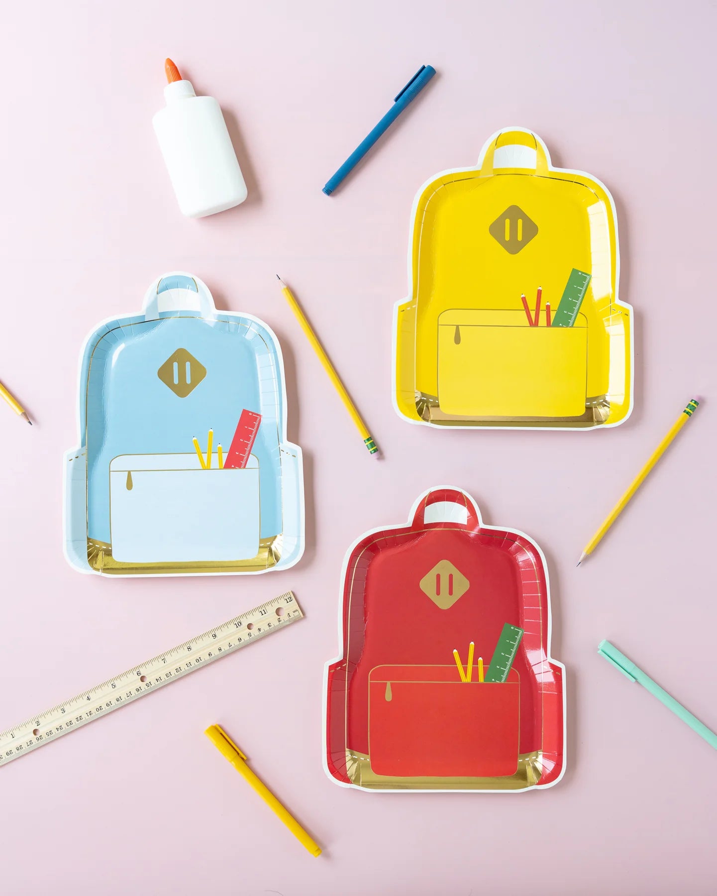 Platos en forma de mochila (x9)