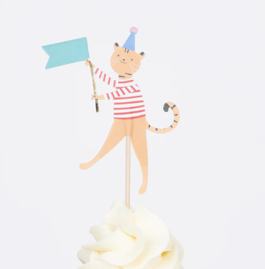 Kit Cupcake Desfile Animal (x 24 toppers)