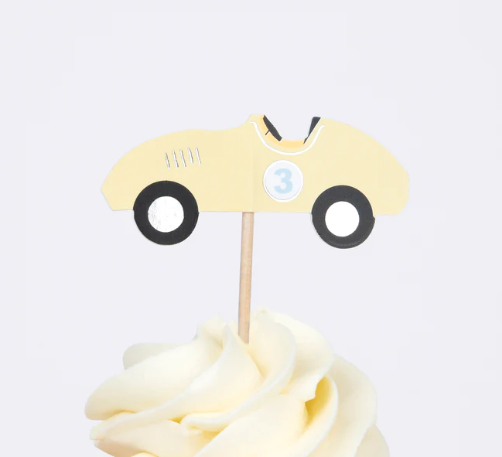 Kit de cupcakes carros(x 24 adornos)