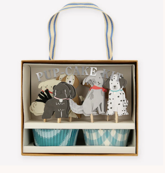 Kit de cupcakes perros (x 24 adornos)