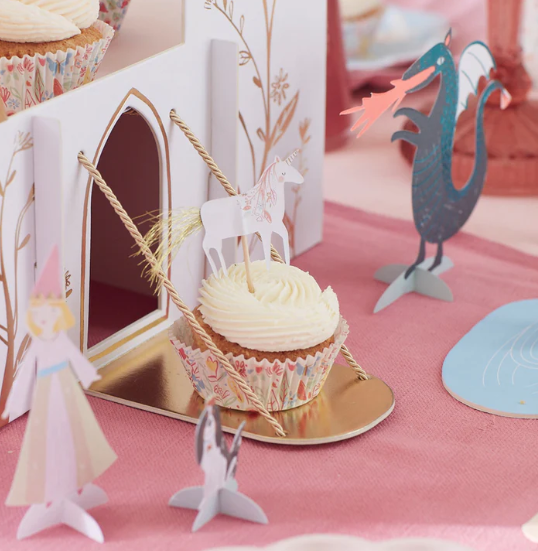 Kit de cupcakes de princesa (x 24 adornos)