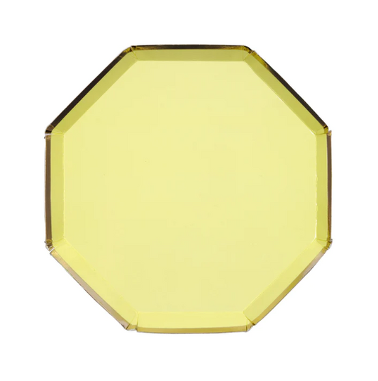 Platos pequeño  Amarillo  (x 8)
