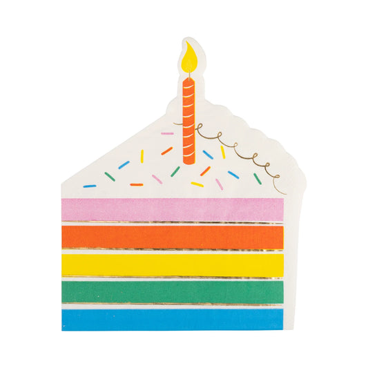 Servilleta de cena en forma de pastel (x18)