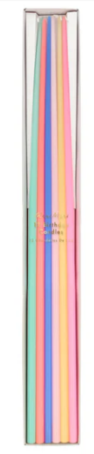 Velas Conicas Altas Mixtas X 12