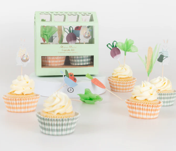 Kit de cupcakes de invernadero Bunny (x 24 adornos)