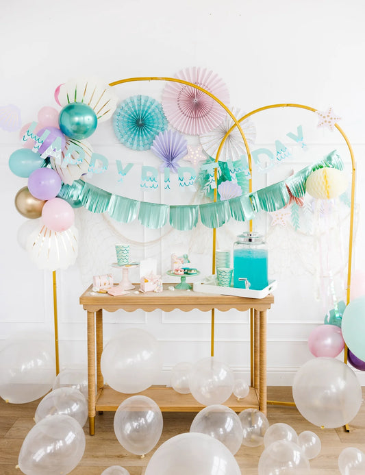 Guirnaldas de feliz cumpleaños sirena