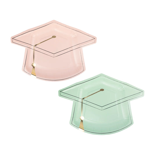 Platos de gorro de graduación (x8)