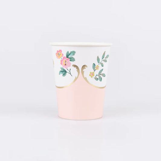 Vasos de posy rococó (x8)