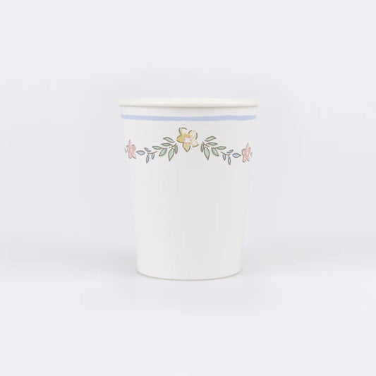 Vasos estilo floral chintz (x8)