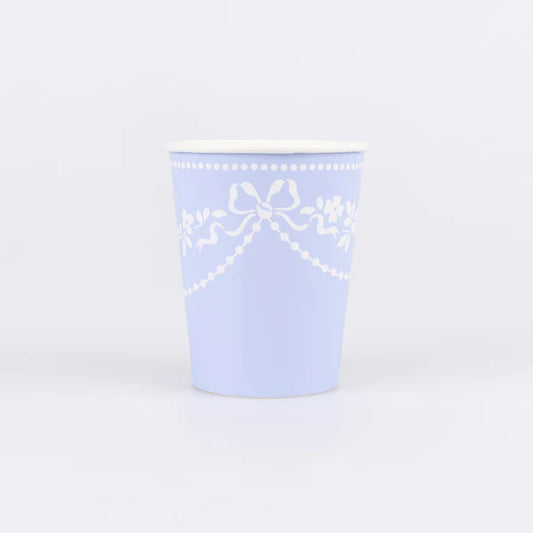 Vasos azul rococó