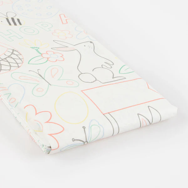 Mantel para colorear de pascua