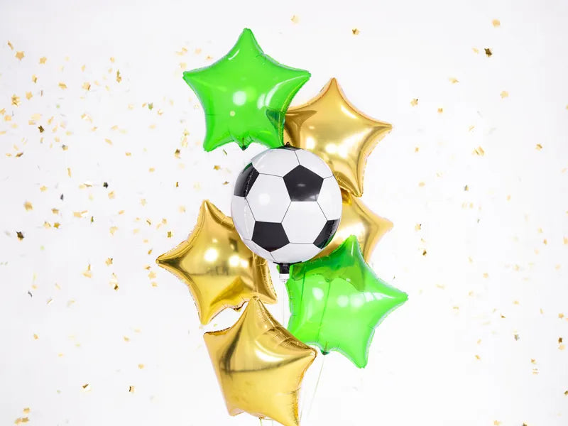 Balón de fútbol con globo de aluminio, 40 cm