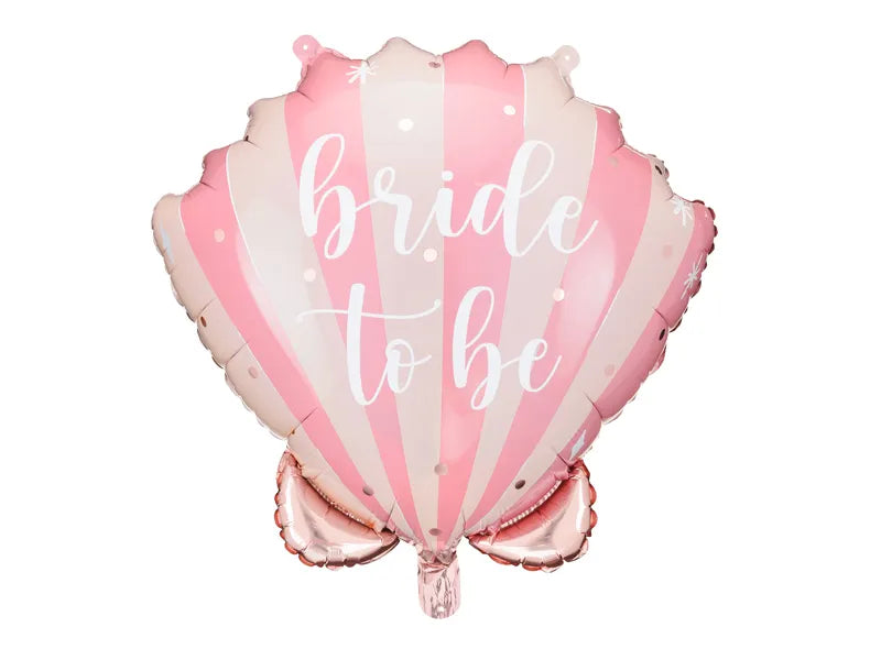 Globo de aluminio Seashell Bride to be, 52x50 cm