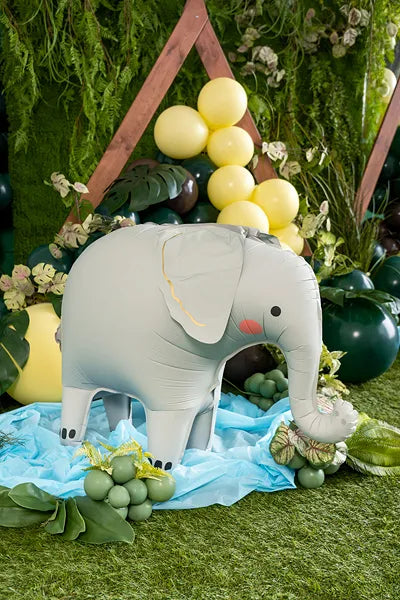 Elefante con globo de papel de pie (Elephant), 91x61 cm, mezcla