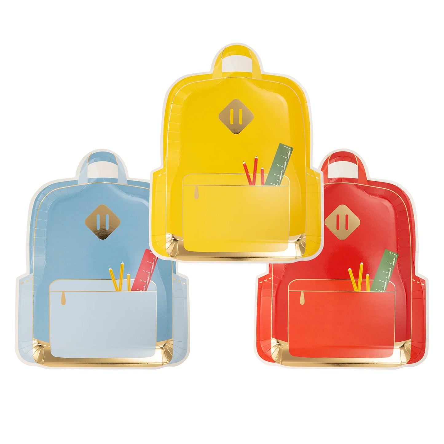 Platos en forma de mochila (x9)