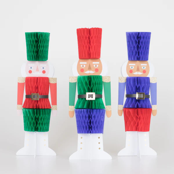 Decoración de cascanueces (x3) panal de abejas