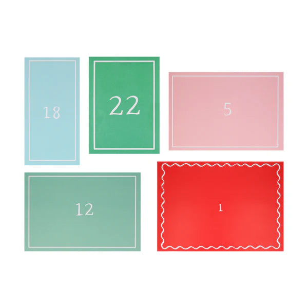 Calendario de adviento pegatinas galleta de jengibre