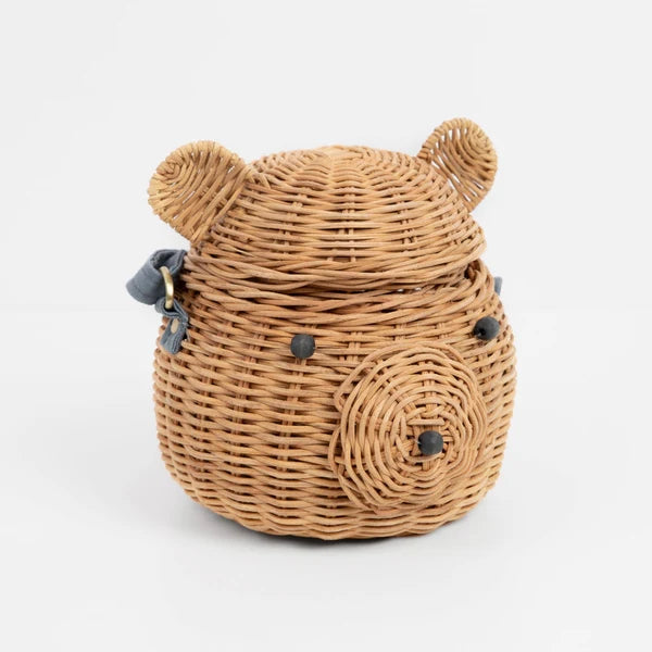 Bolso de ratán de oso