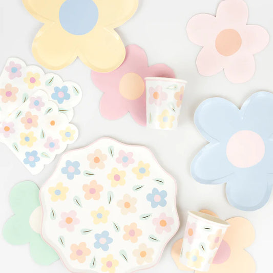 Set de fiesta feliz de flores