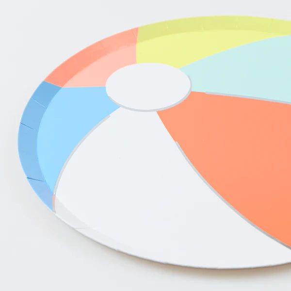 Platos pequeños de pelota de rayas (x8)
