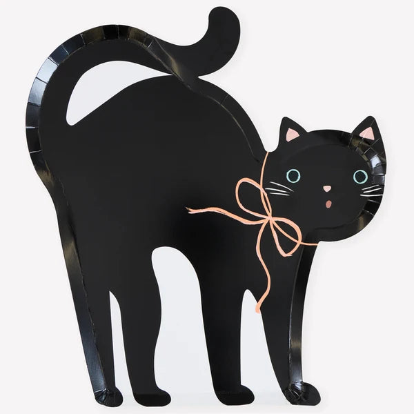 Platos de gatos de halloween (x8)