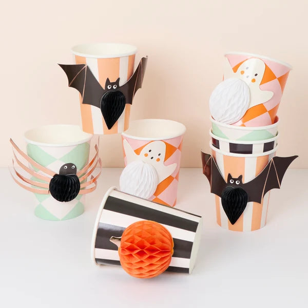 Vasos 3D de halloween (x8)